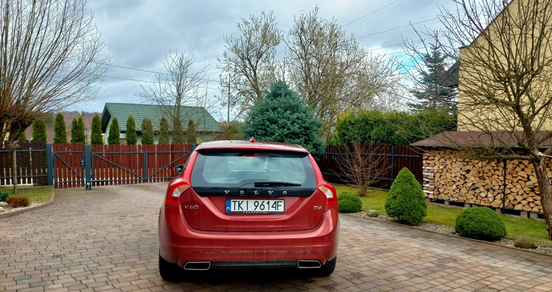 Volvo V60 cena 59500 przebieg: 215000, rok produkcji 2017 z Babimost małe 79